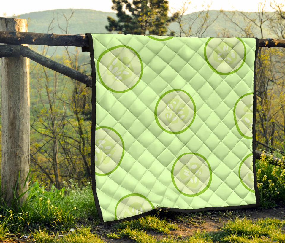 Cucumber Pattern Premium Quilt