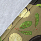 Eggplant Pattern Print Design 02 Premium Blanket