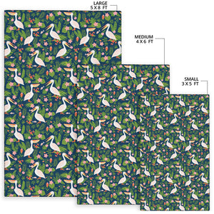 Pelican Pattern Print Design 05 Area Rug