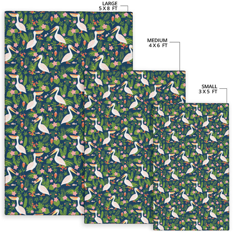 Pelican Pattern Print Design 05 Area Rug