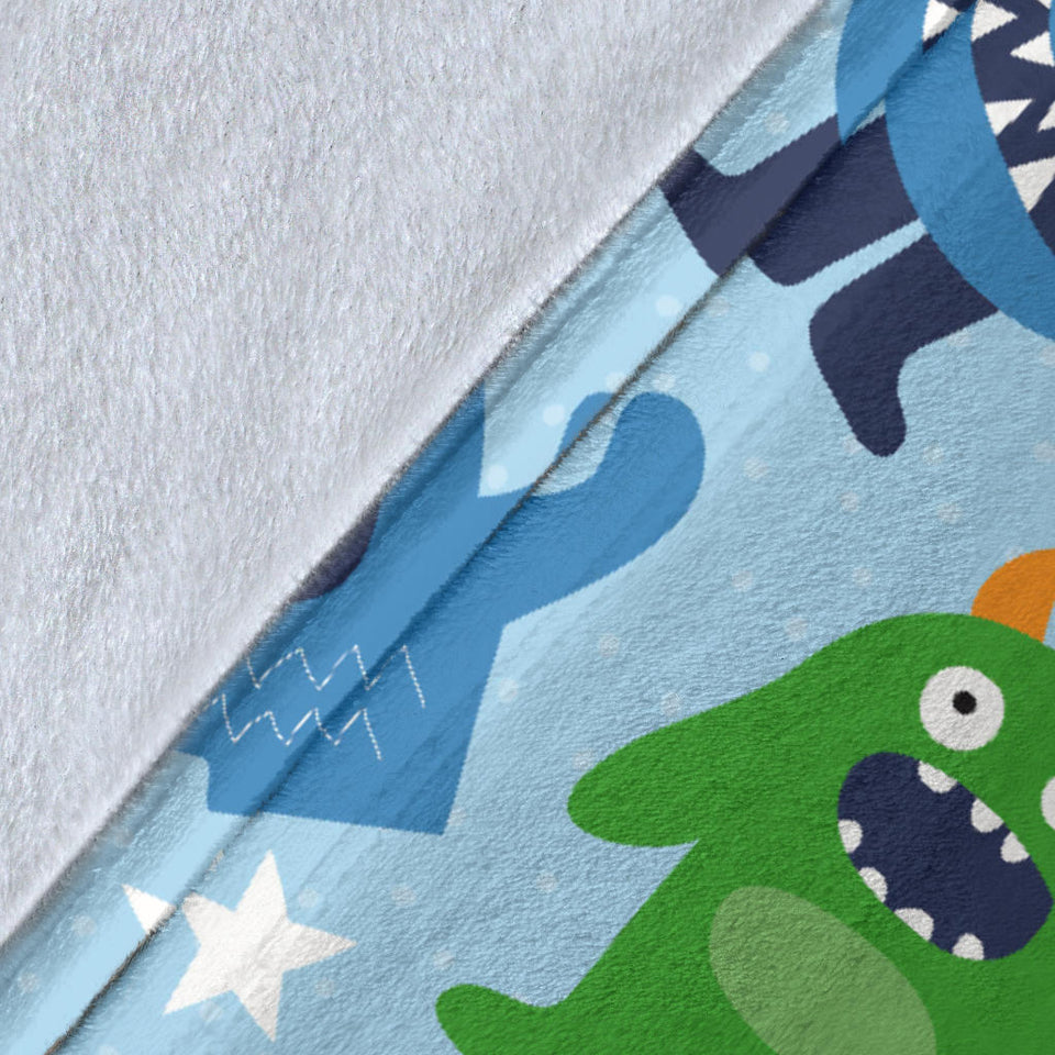 Alien Pattern Print Design 04 Premium Blanket