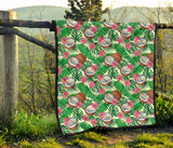 Coconut Pattern Print Design 01 Premium Quilt