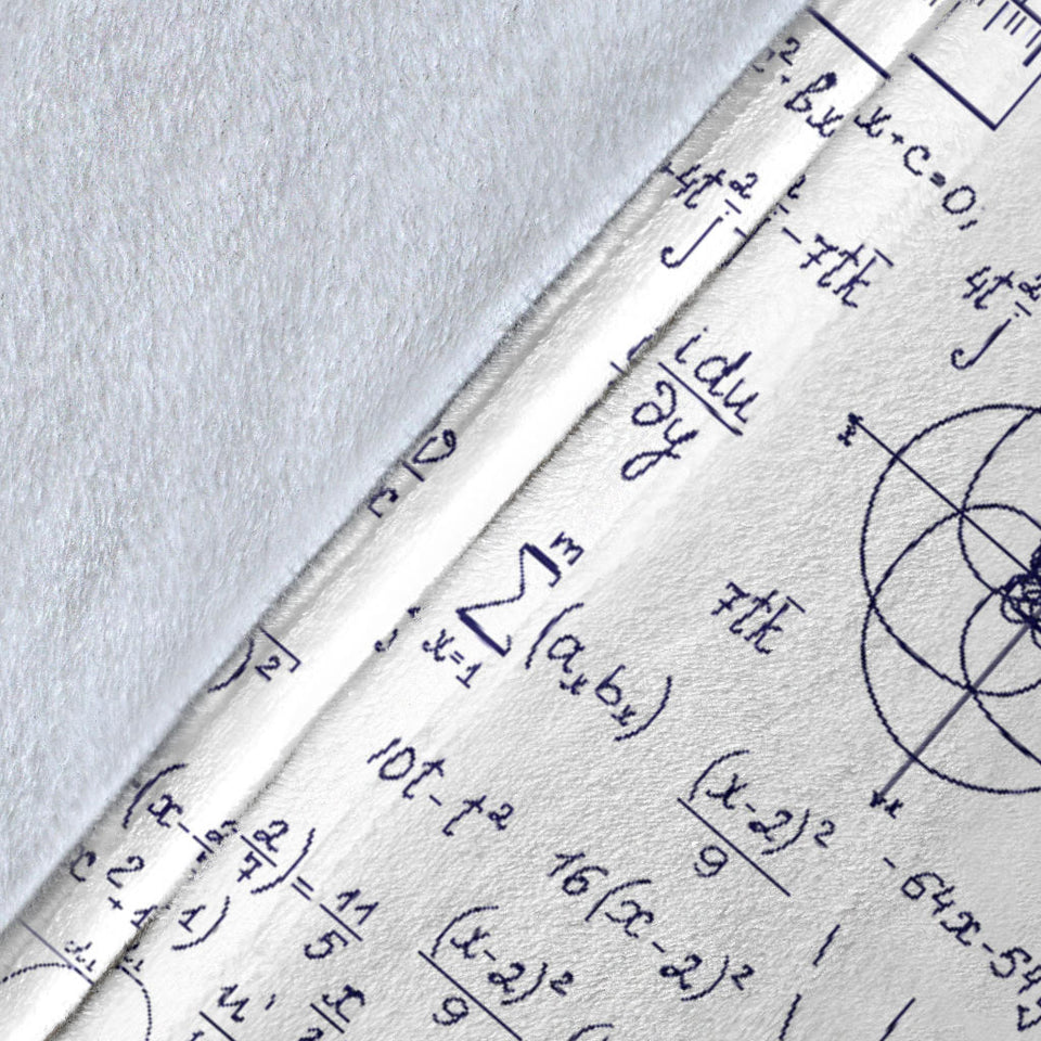 Math Pattern Print Design 03 Premium Blanket