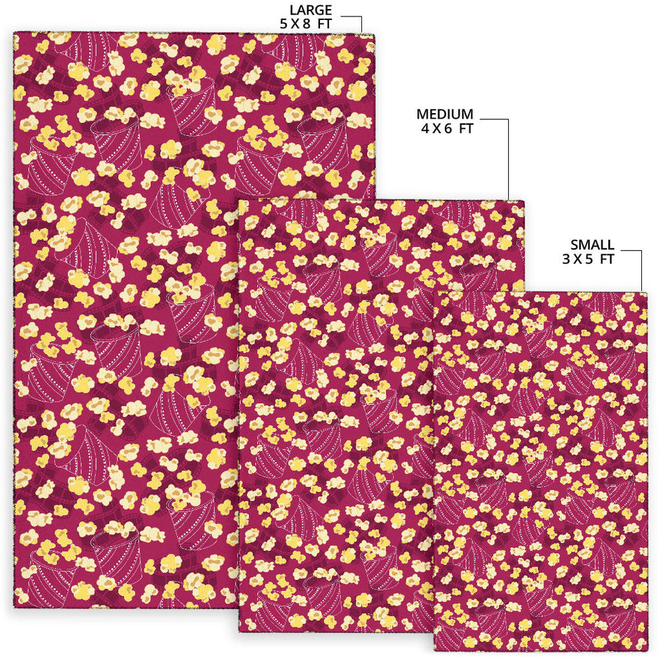 Popcorn Pattern Print Design 02 Area Rug
