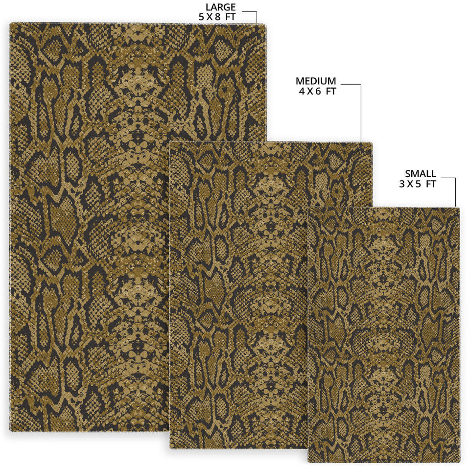 Snake Skin Pattern Area Rug