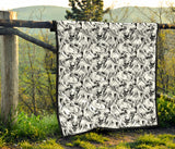 Greyhound Pattern Print Design 01 Premium Quilt