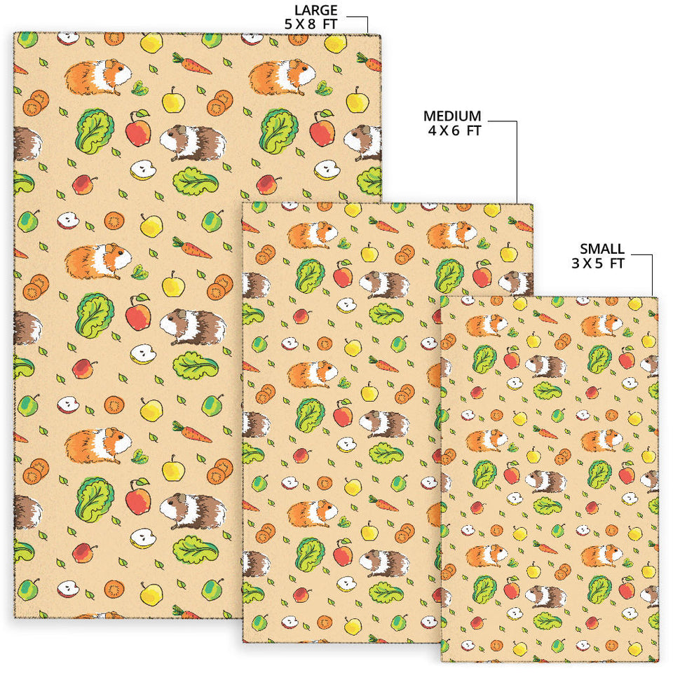 Guinea Pig Pattern Print Design 05 Area Rug