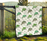 Chameleon Lizard Pattern Premium Quilt