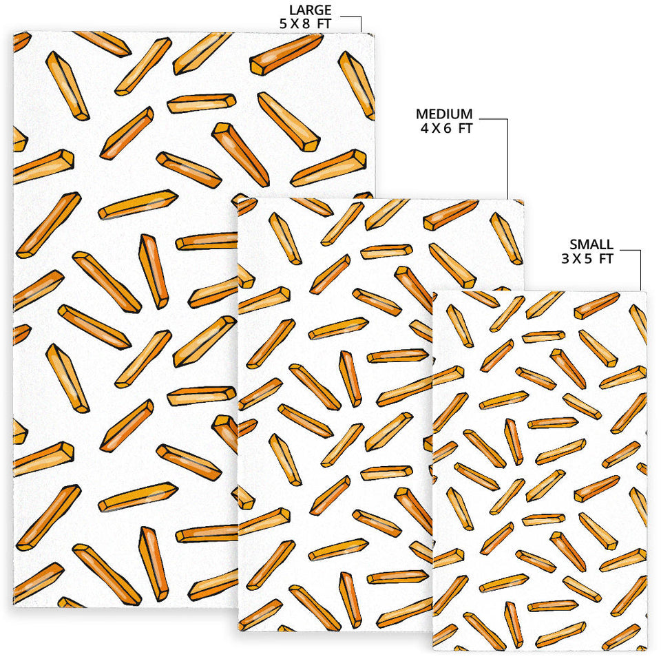 French Fries Potato Pattern Area Rug