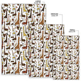 Giraffe Pattern Print Design 05 Area Rug