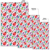 Ladybug Pattern Print Design 03 Area Rug