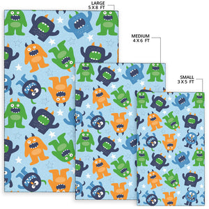 Alien Pattern Print Design 04 Area Rug