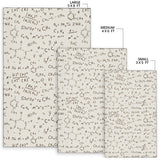 Chemistry Periodic Table Pattern Print Design 04 Area Rug