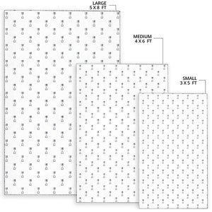 Engine Piston Background Pattern Print Design 01 Area Rug
