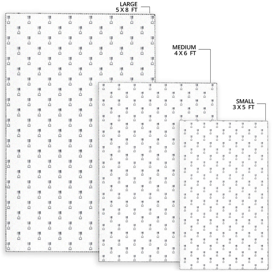 Engine Piston Background Pattern Print Design 01 Area Rug