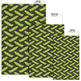 Green Peas Pattern Print Design 05 Area Rug
