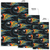 Bowling Balls Flame Pattern Area Rug