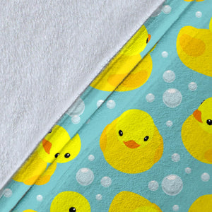 Duck Toy Pattern Print Design 03 Premium Blanket