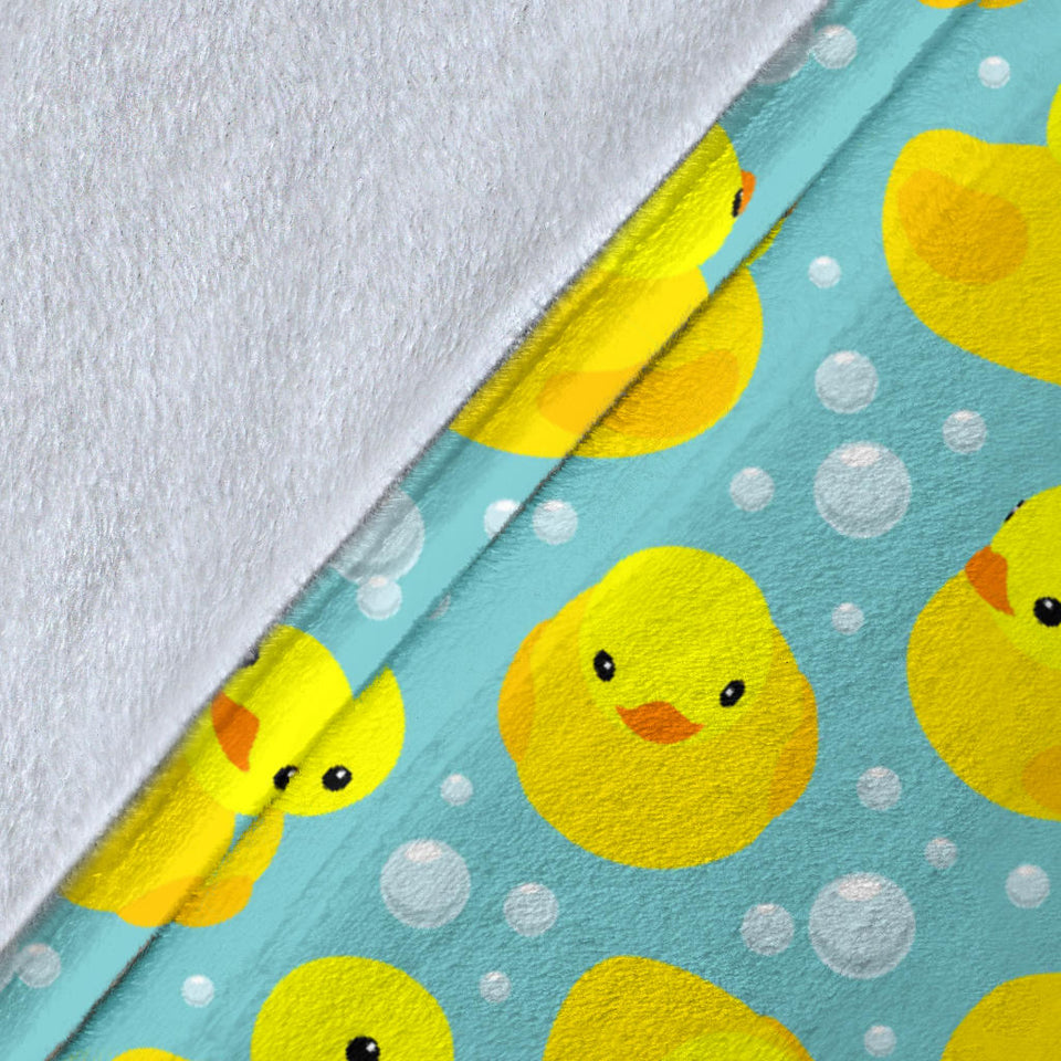Duck Toy Pattern Print Design 03 Premium Blanket
