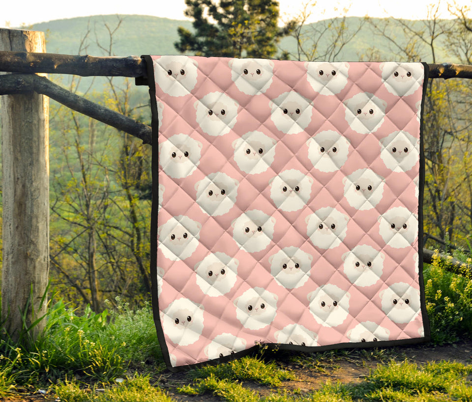 Cute Sheep Pattern Premium Quilt
