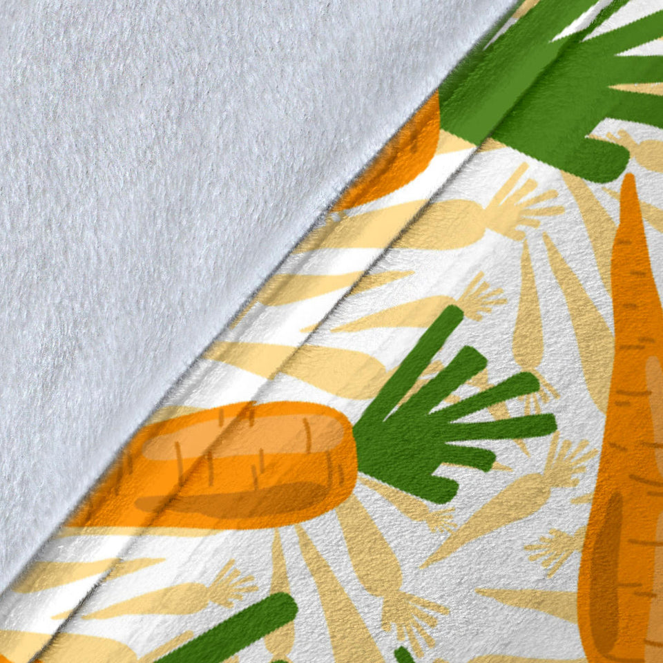 Carrot Pattern Print Design 01 Premium Blanket