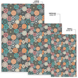 Gear Pattern Print Design 05 Area Rug