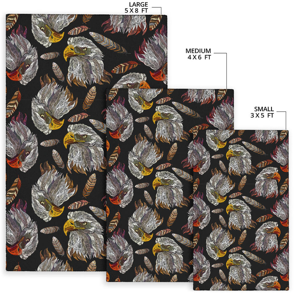Eagle Pattern Print Design 05 Area Rug