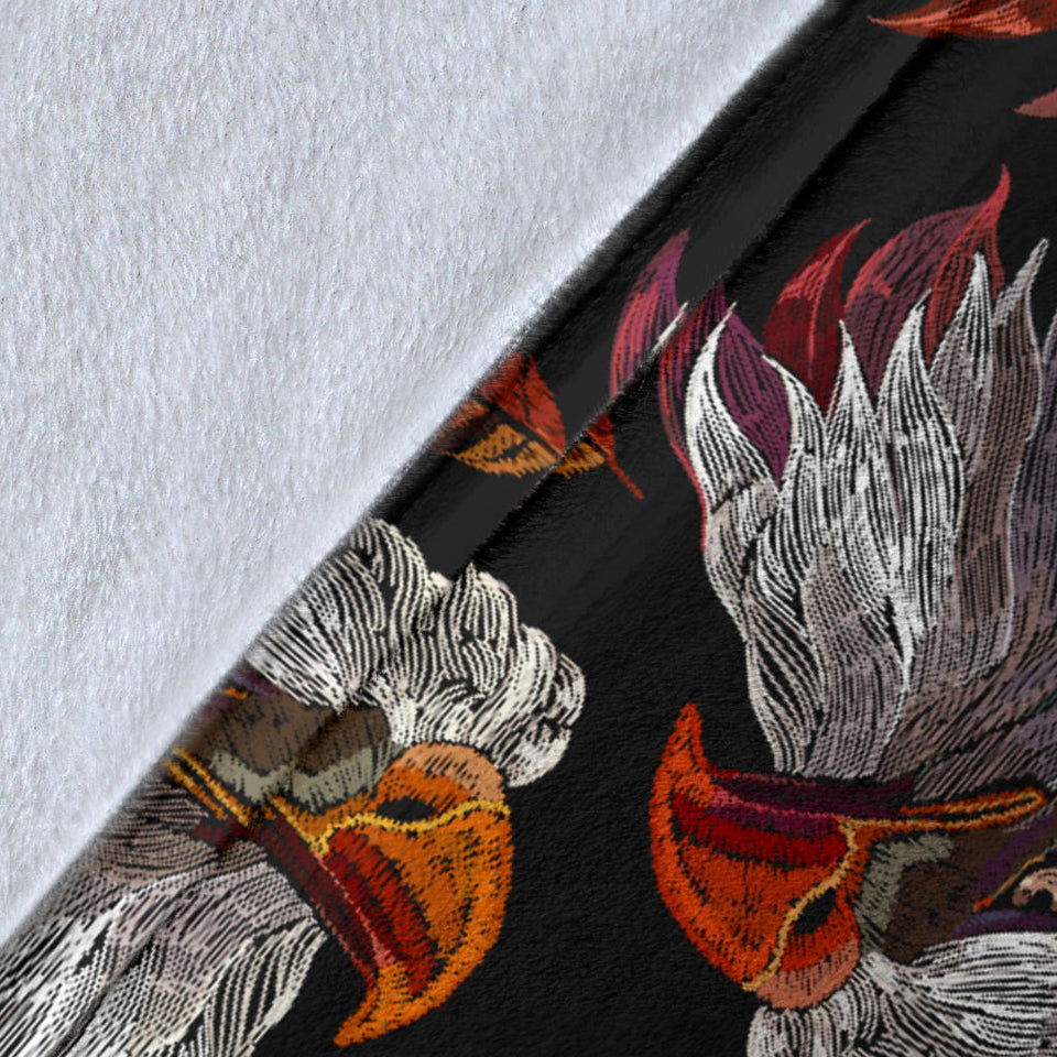 Eagle Pattern Print Design 05 Premium Blanket