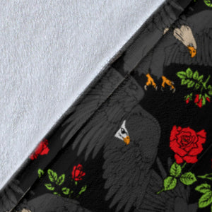 Eagle Pattern Print Design 04 Premium Blanket