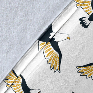 Eagle Pattern Print Design 03 Premium Blanket