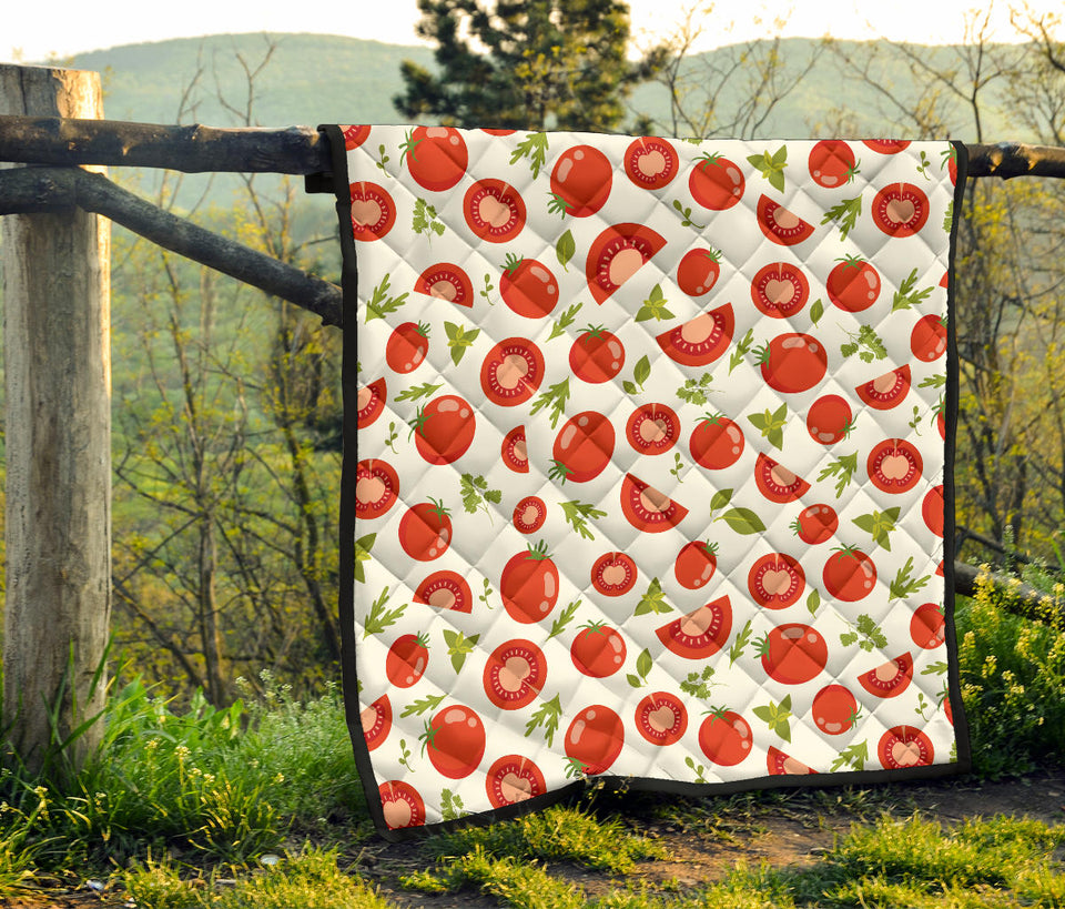 Tomato Pattern Premium Quilt