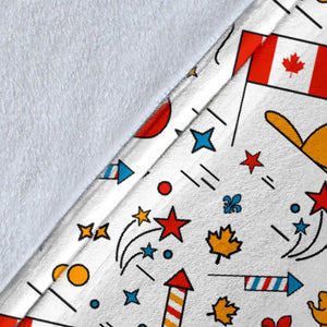 Canada Pattern Print Design 03 Premium Blanket