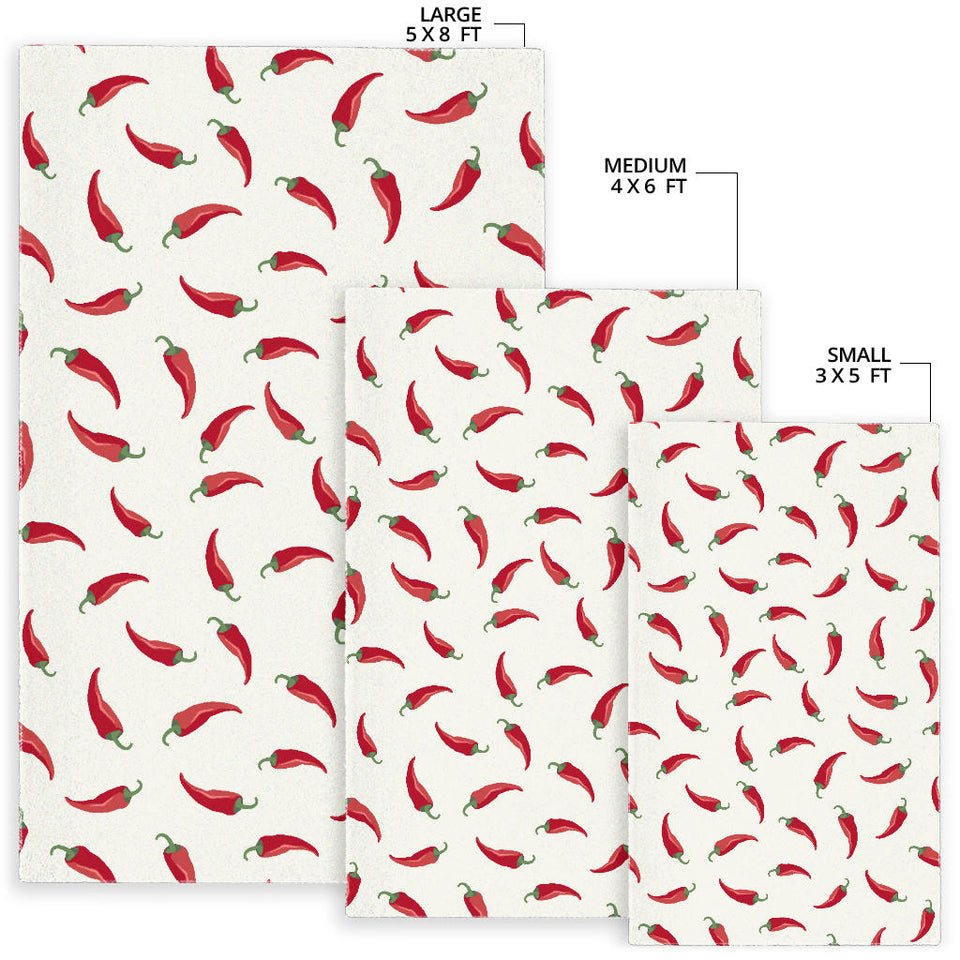 Chili Peppers Pattern Area Rug