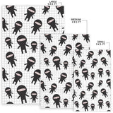 Ninja Pattern Plaid Background Area Rug