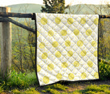 Hand Drawn Sun Pattern Premium Quilt