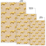 Rhino Yellow Theme Pattern Area Rug