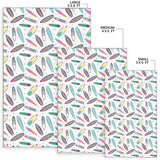 Surfboard Pattern Print Design 04 Area Rug