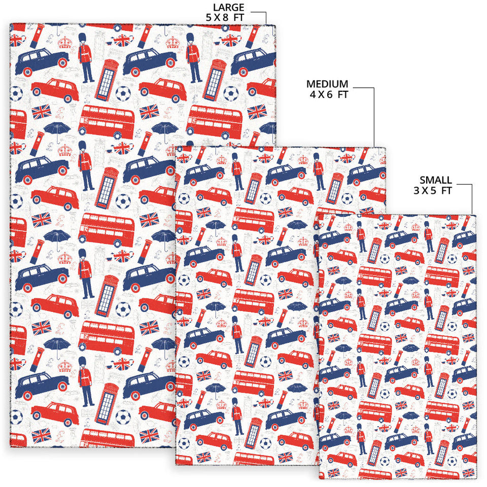 British Pattern Print Design 03 Area Rug