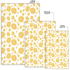 Potato Chips Pattern Print Design 03 Area Rug