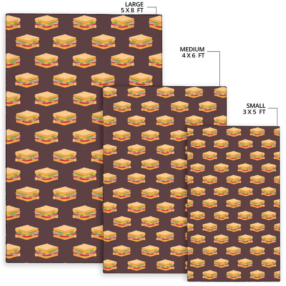 Sandwich Pattern Print Design 04 Area Rug
