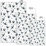 Swallow Pattern Print Design 04 Area Rug