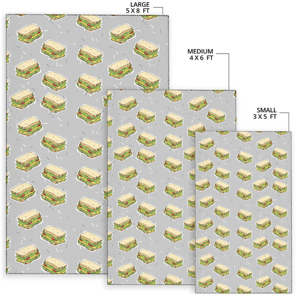 Sandwich Pattern Print Design 05 Area Rug