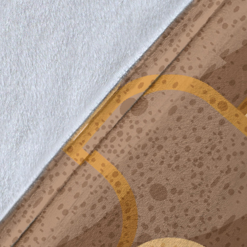 Bread Toast Pattern Print Design 04 Premium Blanket
