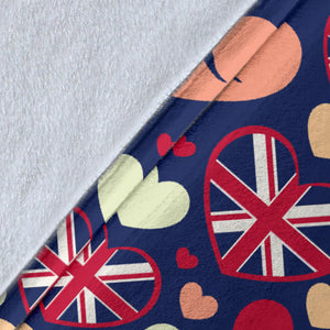 British Pattern Print Design 02 Premium Blanket