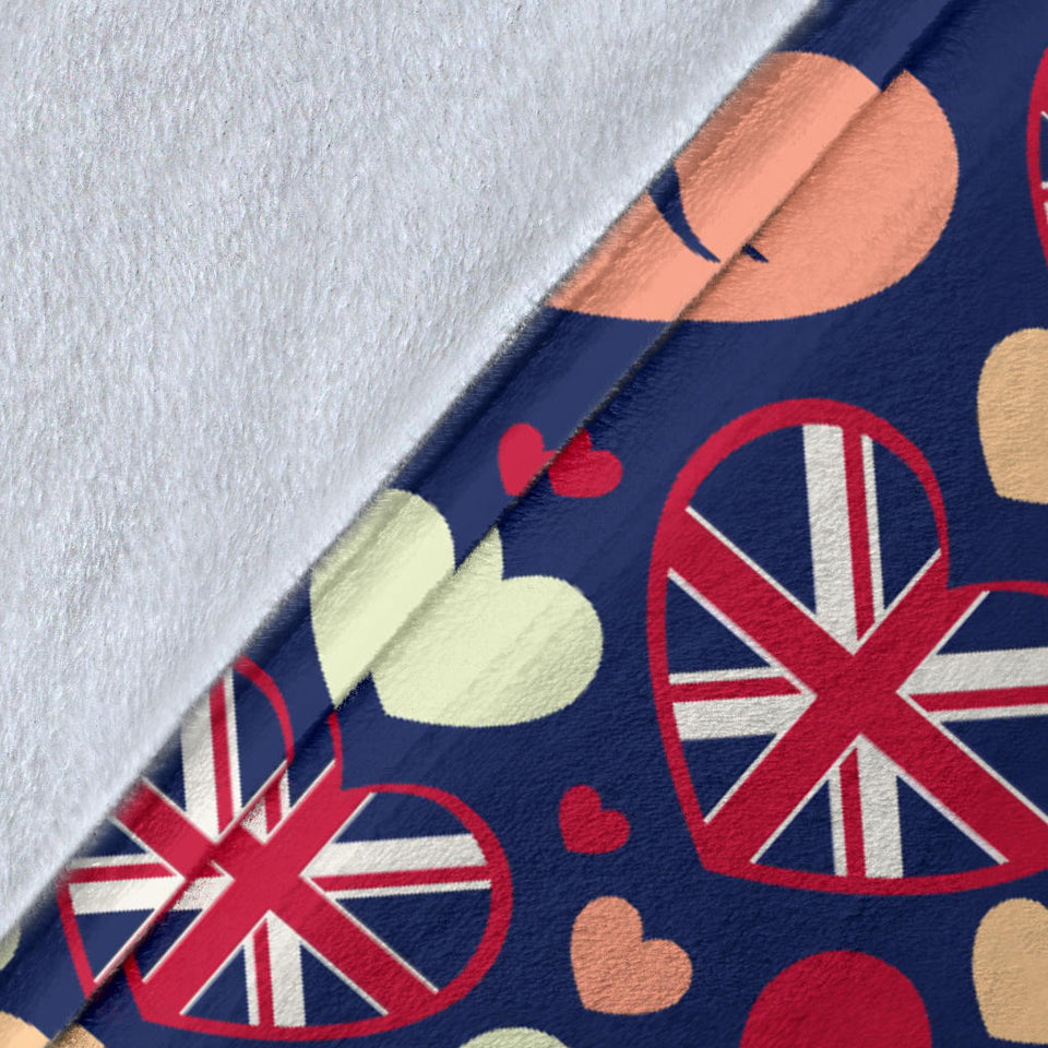 British Pattern Print Design 02 Premium Blanket
