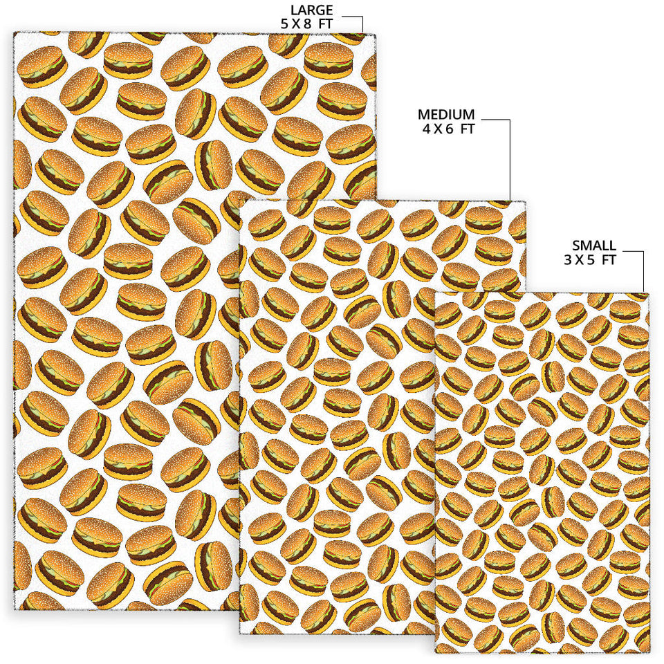 Hamburger Pattern Print Design 03 Area Rug