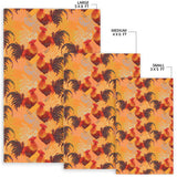 Red Rooster Chicken Cock Pattern Area Rug