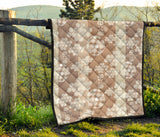 Beautiful Hexagon Japanese  Pattern Premium Quilt