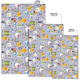Math Pattern Print Design 04 Area Rug