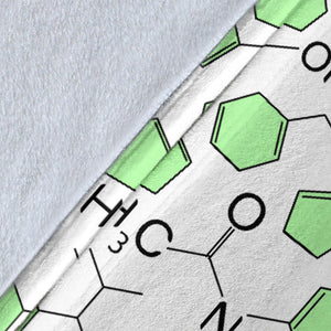 Chemistry Periodic Table Pattern Print Design 03 Premium Blanket